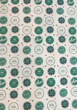 Load image into Gallery viewer, Wish you a Merry Christmas! Look how YOU sparkle!- White &amp; Teal Wrapping Paper