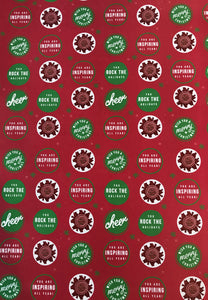 Wishing you a Merry Christmas! You rock the holidays!- Red & Green Wrapping Paper