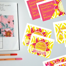 Load image into Gallery viewer, Classic &quot;Sunshine&quot; Collection I #ShineItForward 8-Pack Stationery Set