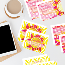 Load image into Gallery viewer, Classic &quot;Sunshine&quot; Collection II #ShineItForward 8-Pack Stationery Set