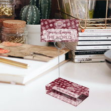 Load image into Gallery viewer, Garnet &amp; Gold &quot;Sunshine&quot; Collection Tall Card Holders