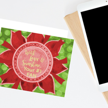 Load image into Gallery viewer, Red, Buff, &amp; Green &quot;Sister&quot; Collection Individual Stationery Card
