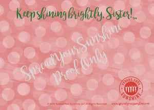 Scarlet Red & Olive Green "Sister" Collection #ShineItForward 4-Pack Stationery Set