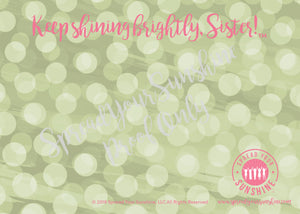 Rose Pink & Green "Sister" Collection #ShineItForward Individual Stationery Set