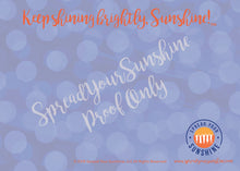 Load image into Gallery viewer, Blue &amp; Orange &quot;Sunshine&quot; Collection #ShineItForward Individual Stationery Set