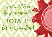Load image into Gallery viewer, Red, Buff, &amp; Green &quot;Sister&quot; Collection #ShineItForward Individual Stationery Set