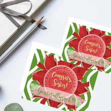 Load image into Gallery viewer, Red, Buff, &amp; Green &quot;Sister&quot; Collection #ShineItForward Individual Stationery Set