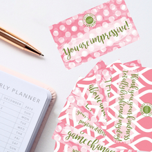 Load image into Gallery viewer, Rose Pink &amp; Green &quot;Sister&quot; Collection Positivity Cards