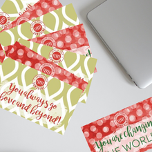 Load image into Gallery viewer, Scarlet Red &amp; Olive Green &quot;Sister&quot; Collection Positivity Cards