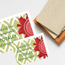 Load image into Gallery viewer, Scarlet Red &amp; Olive Green &quot;Sister&quot; Collection #ShineItForward Individual Stationery Set