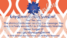 Load image into Gallery viewer, Blue &amp; Orange &quot;Sunshine&quot; Collection Positivity Cards