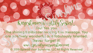 Red, Buff, & Green "Sister" Collection Positivity Cards