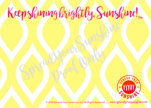 Classic "Sunshine" Collection I #ShineItForward 8-Pack Stationery Set