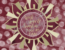 Load image into Gallery viewer, Garnet &amp; Gold &quot;Sunshine&quot; Collection Individual Stationery Card
