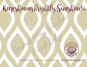 Garnet & Gold "Sunshine" Collection #ShineItForward Individual Stationery Set