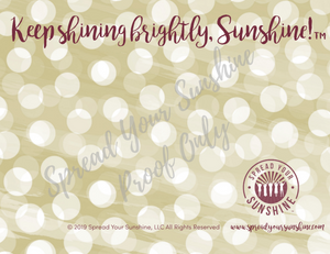 Garnet & Gold "Sunshine" Collection #ShineItForward 4-Pack Stationery Set