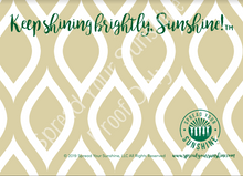 Load image into Gallery viewer, Green &amp; Gold &quot;Sunshine&quot; Collection #ShineItForward 8-Pack Stationery Set