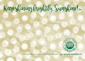 Green & Gold "Sunshine" Collection #ShineItForward Individual Stationery Set