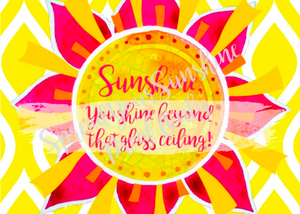 Classic "Sunshine" Collection Individual Stationery Card