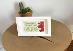 Red, Buff, & Green "Sister" Collection Framed Prints
