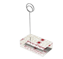 Load image into Gallery viewer, Crimson &amp; Pearl White &quot;Sister&quot; Collection Tall Card Holders