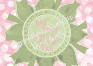 Rose Pink & Green "Sister" Collection Post-it Notes