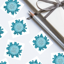 Load image into Gallery viewer, Teal &amp; Gray &quot;Sister&quot; Collection Envelope Seals