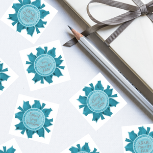 Teal & Gray "Sister" Collection Envelope Seals