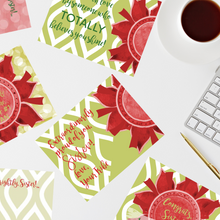 Load image into Gallery viewer, Scarlet Red &amp; Olive Green &quot;Sister&quot; Collection Traditional Stationery Set