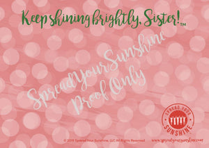 Scarlet Red & Olive Green "Sister" Collection #ShineItForward 8-Pack Stationery Set