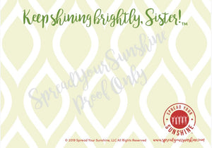 Red, Buff, & Green "Sister" Collection Traditional Stationery Set
