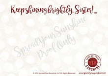 Load image into Gallery viewer, Crimson &amp; Pearl White &quot;Sister&quot; Collection Traditional Stationery Set