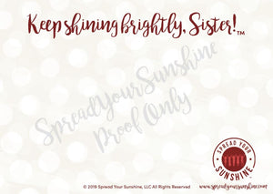 Crimson & Pearl White "Sister" Collection Traditional Stationery Set