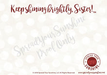 Load image into Gallery viewer, Crimson &amp; Pearl White &quot;Sister&quot; Collection #ShineItForward 4-Pack Stationery Set
