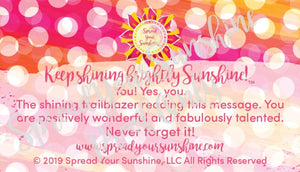 Classic "Sunshine" Collection #ShineItForward Individual Stationery Set