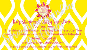 Classic "Sunshine" Collection II #ShineitForward 4-Pack Stationery Set