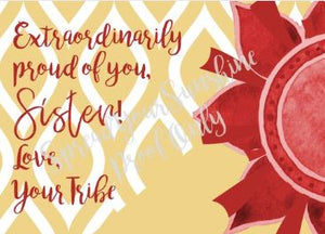 Cardinal & Straw "Sister" Collection #ShineItForward 8-Pack Stationery Set