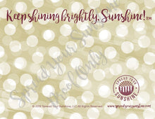 Load image into Gallery viewer, Garnet &amp; Gold &quot;Sunshine&quot; Collection Individual Stationery Card