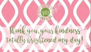 Rose Pink & Green "Sister" Collection Positivity Cards