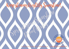Load image into Gallery viewer, Blue &amp; Orange &quot;Sunshine&quot; Collection Individual Stationery Card