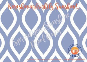 Blue & Orange "Sunshine" Collection #ShineItForward 8-Pack Stationery Set