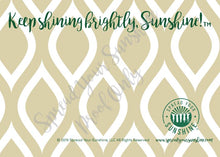 Load image into Gallery viewer, Green &amp; Gold &quot;Sunshine&quot; Collection Individual Stationery Card