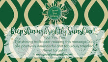 Load image into Gallery viewer, Green &amp; Gold &quot;Sunshine&quot; Collection Positivity Cards